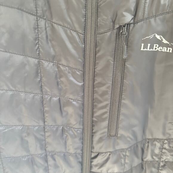 L.L. Bean Men's Black Puffer Jacket Warm Lightweight Packable Size L - Picture 4 of 7